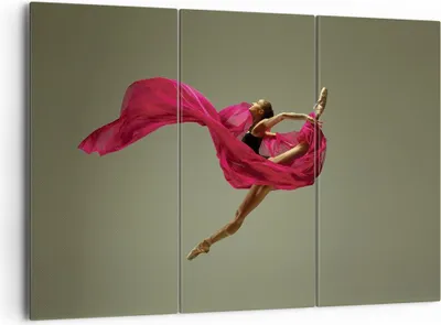 Produktbild von Bild auf Leinwand - Leinwandbild - 3 Teile - Tänzer Ballett Künstler - 165x110cm - Wand Bild - Wanddeko - Wandbilder - Leinwanddruck - Bilder - Wanddekoration - Leinwand bilder - CE165x110-5037