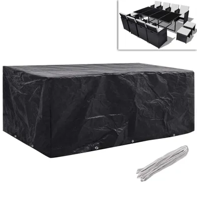 Zdjęcie produktu dla vidaXL Pokrowce na meble ogrodowe 2 szt. 10 oczek 229x113 cm
