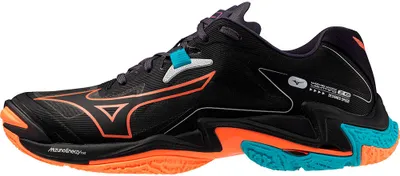 Produktbild von Mizuno Wave Lightning Z8 - black/neon flame/peacock blue, Größe:4