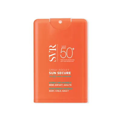 Produktbild von SVR SUN SECURE POCKET SPRAY SPF50+ Transparentes Sonnenschutzspray 20 ml