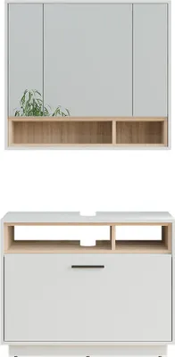 Obrázek produktu pro Sada koupelnového nábytku Vicco Beatrice Bílá/Sonoma 2 díly, Model 55779