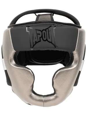 Obrázok produktu pre Juniorská ochrana hlavy zo syntetickej kože DURO Black/Silver junior Tapout