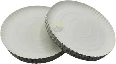 Produktbild von 200 Stück Pappteller - Ø 28cm - Pappteller - Einwegteller Pappteller -Einweggeschirr - Kuchenteller - Partyteller - Pappteller - Kuchenteller - Kuchenteller