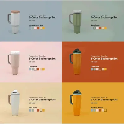 Obrázok produktu pre ORANGEMONKIE Kórejská sada pozadia s 6 farbami pre Foldio 4