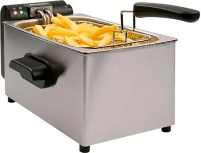Obrázok produktu pre Grunkel FRYPRO-3SS, fritéza, 3 L, 190 °C, Samostarný, Nerezová oceľ, Otočné
