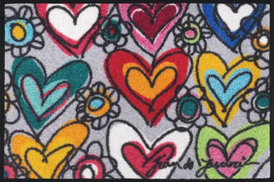 Produktbild von Fußmatte wash+dry Design With Love, all things are possible 40x60 cm