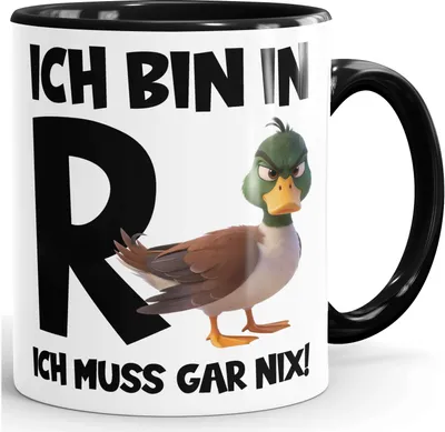 Produktbild von Kaffee-Tasse Rentner mit Spruch Ente - lustiges Geschenk zur Rente Ruhestand - Abschied Kollegen Pensionär - Keramik MoonWorks®