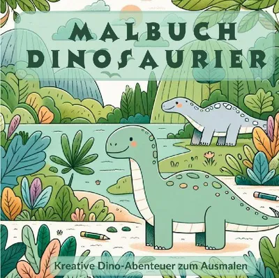 Produktbild von Dinosaurier Malbuch - Mein urzeitliches Malbuch