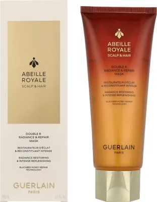Zdjęcie produktu dla Guerlain Double R Radiance & Repair Mask, 200 ml, Kobiety, Do wszystkich włosów, Wszystkie kolory, Naprawa, Tubka