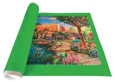 Image de Tapis de puzzle vert.