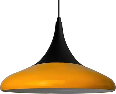 Produktbild von Pendelleuchte Paladin Grau Metall Ø35cm, Gelb Modern Hängelampe