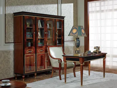 Produktbild von Schreibtisch Büro Tisch Klassischer Designer Office Tische Barock Rokoko E68 Neu