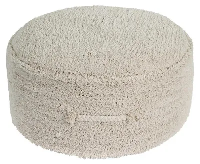 Produktbild von Lorena Canals Pouf Chill Sitzkissen Bodenkissen Hocker Baumwolle Ø50x20cm Natur