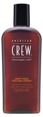 Produktbild von American Crew Light Hold Texture Lotion, Haarlotion, Männer, 250 ml, Flasche, Aqua/Water/Eau, Propylene Glycol Dicaprylate/Dicaprate, VP/VA Copolymer, Polyquaternium-37, Cetyl..., 1 Stück(e)