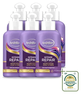 Obrázok produktu pre 6 x Krém Andrélon Intense Repair, ktorý sa necháva v vlasoch – 200 ml – Balenie: 6 kusov