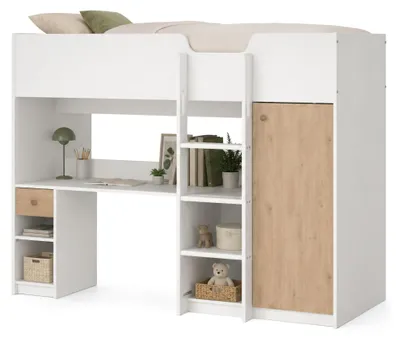 Produktbild von Laliso – Schlafzimmer-Set, 203x104x150h cm Weiß, eine Schublade