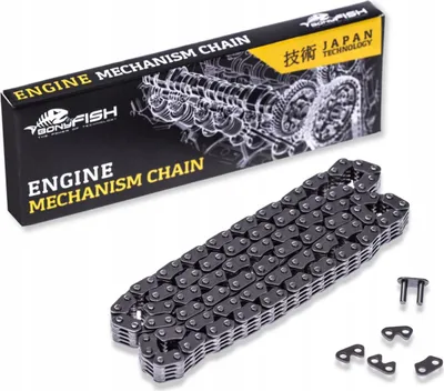 Produktbild von BonyFISH | Steuerkette - 92 Glieder - Kawasaki KLV 1000 2004-2006 - Schaftdurchmesser 2,55 mm - BF0412-92 - Verstärkt 11760N