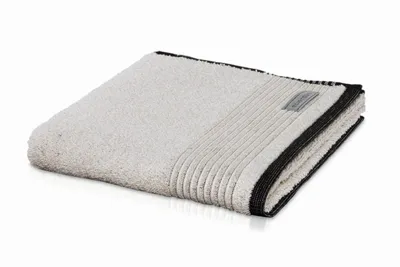 Produktbild von Möve Eden Melange Waschhandschuh 20 x 15 cm aus 90% Baumwolle, 10% Leinen, Nature/Black