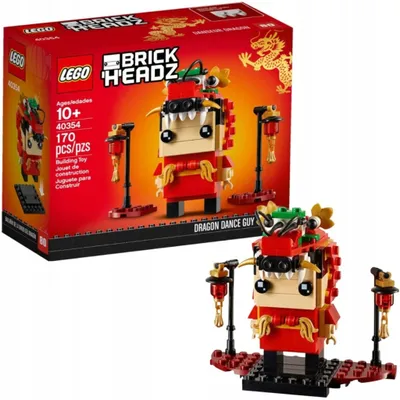 Produktbild von LEGO BrickHeadz Drachentanz-Mann - 40354, Bausatz, 10 Jahr(e), 170 Stück(e)
