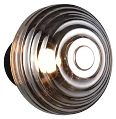 Image de Applique LED, métal, fumé, variateur tactile, H 15,5 cm