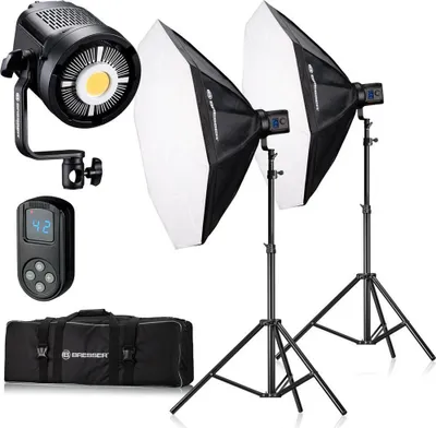 Produktbild von Bresser - F004543 - BR-80SL COB LED 80W Dual Kit mit Softboxen