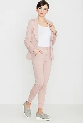 Produktbild von Lenitif Elegante Hosen für Frauen Elyarre K153 rosa L