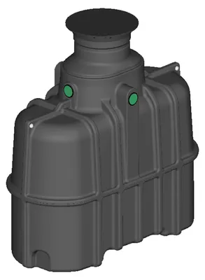 Produktbild von Regenwasser Schmaltank 3000 Liter AQUA-SLIM komplett