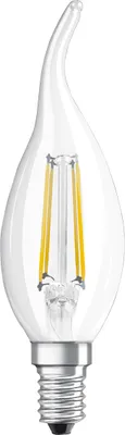 Immagine prodotto di OSRAM Lampada a candela LED Superstar Plus Windstoß E14 Filamento 3,4W 470lm bianco caldo 2700K dimmerabile 90Ra come 40W 4058075602830