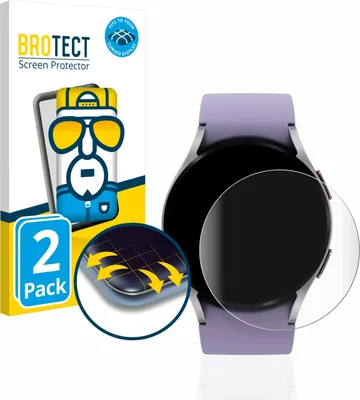 Produktbild von 2x BROTECT Fullscreen Schutzfolie für Samsung Galaxy Watch 5 (40mm) Displayschutz Folie Fullcover Klar Transparent