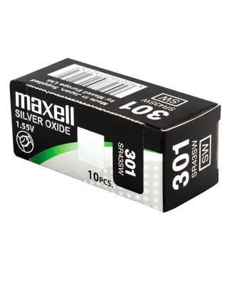 Produktbild von Maxell 18288900, Einwegbatterie, SR43SW, Siler-Oxid (S), 1,55 V, 10 Stück(e), 125 mAh