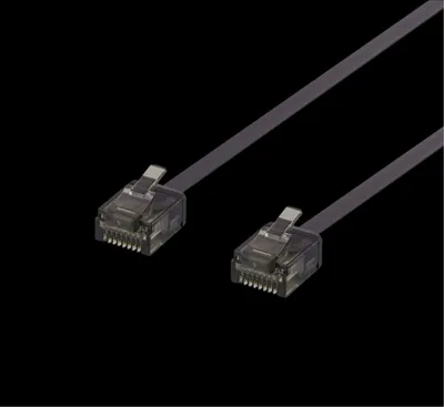 Obrázek produktu pro Deltaco UUTP-2077, 0,15 m, Cat6a, U/UTP (UTP), RJ-45, RJ-45, Černá