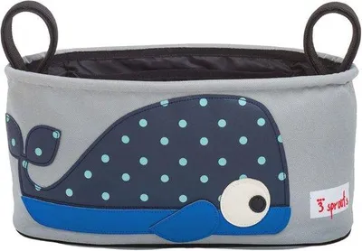 Produktbild von Famanu Organizer für Kinderwagen - Praktische Kinderwagentasche mit Becherhaltern und großem Hauptfach