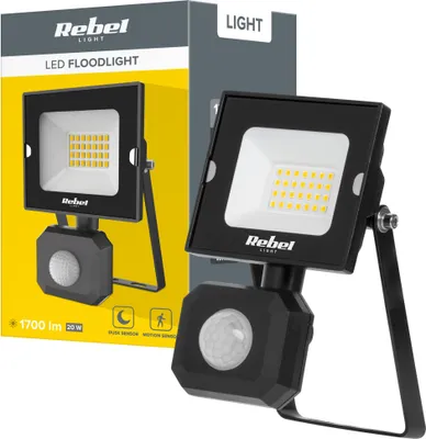 Produktbild von LED Außenstrahler 20W mit Sensor 4000K IP44