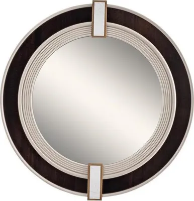 Productafbeelding van Spiegel, wandspiegel, decoratiespiegel, spiegel voor de hal, modern, zwart, rond