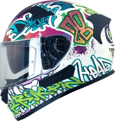 Produktbild von Broken Head Integralhelm Mit Sonnenblende InYourFace Weiss Matt : L (59-60 cm) Größe: L (59-60 cm)