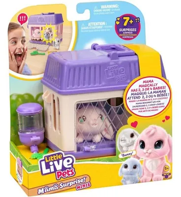 Immagine prodotto di Playset - LITTLE LIVE PETS - Mama Surprise Bunnies - Babies included - Customizable accessories