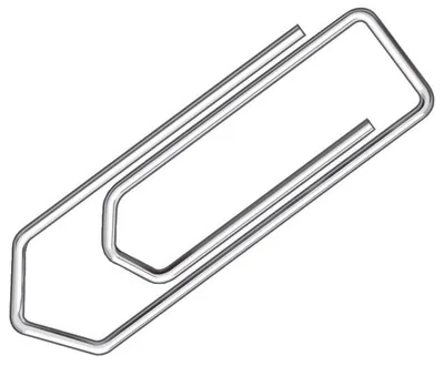 Produktbild von Q-Connect® KF01313 Briefklammer, Metall, 32 mm, verzinkt, Schachtel mit 1000 Stück