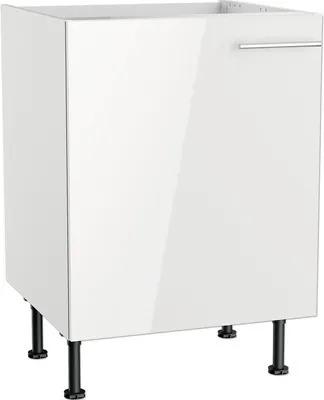 Produktbild von Optifit Spülenschrank Rurik986 BxTxH 60 x 58,4 x 87 cm weiß glänzend zerlegt Anschlag reversibel KFRU SPL606-8+