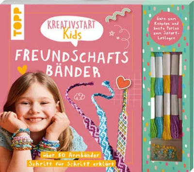 Obrázok produktu pre Kreativstart Kids Freundschaftsbänder. Anleitungsbuch und Material