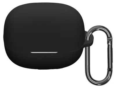 Produktbild von kwmobile Schutzhülle für Xiaomi Buds 5 Pro Hülle - TPU Silikon Case für Kopfhörer Ladecase - stoßfestes Cover mit Karabiner - Schwarz