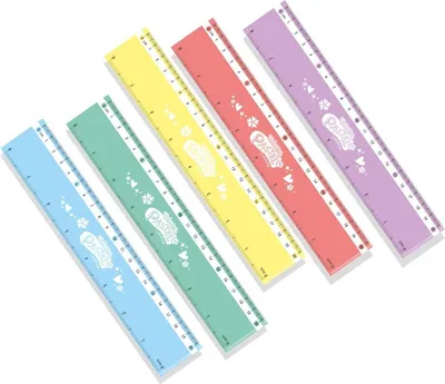 Produktbild von Plastiklineal 20 cm Pastell Colorino