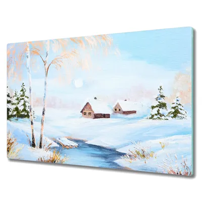 Produktbild von Coloray Hackbrett Herdabdeckplatte 80x52 cm Küchenbrett Kochplattenabdeckung Schneidebrett - Winterschneebaumhaus