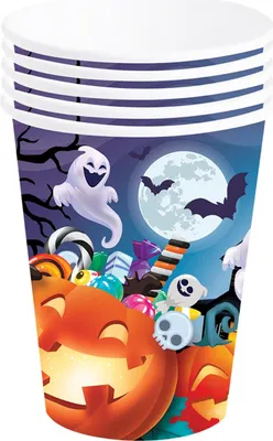 Produktbild von HALLOWEEN Pappbecher 240ml 6St.