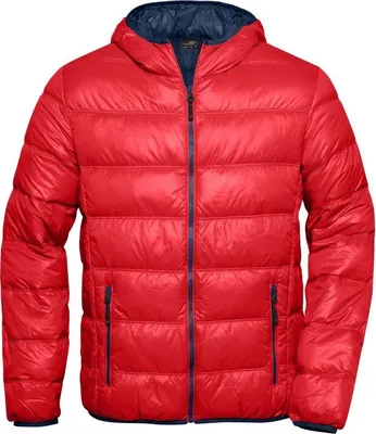 Produktbild von Men's Down Jacket red/navy, Gr. S