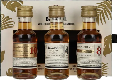Produktbild von Bacardi Premium Discovery Set 3 x 100ml 40% Vol.