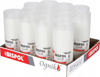 Zdjęcie produktu dla Wkłady do zniczy parafinowe BISPOL WP6 144H 14szt.