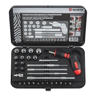 Immagine prodotto di Assortimento di cacciaviti a pistola con cricchetto Würth - 061364037