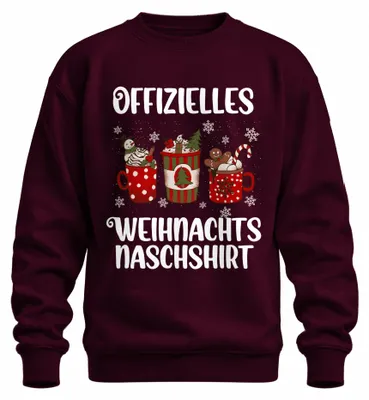 Imagen del producto de Navidad, golosinas, perezoso, divertido. Suéter navideño uni, color burdeos, talla XXL. Ideal como regalo de Navidad