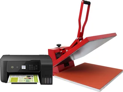 Obrázek produktu pro PixMax – lis na trička, transferový lis, tepelný lis 50 cm x 50 cm s inkoustovou tiskárnou + sublimační papír