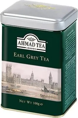 Immagine prodotto di Ahmad Tea - Tè aromatico Earl Grey - Tè perditempo Lattina di tè da 100 g